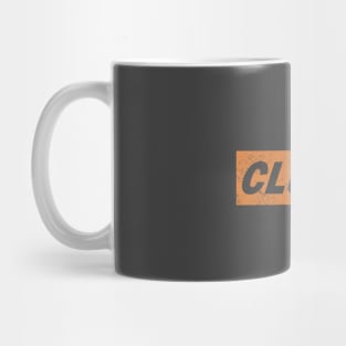 Clutch - distressed box logo Mug